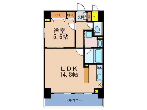 プランドール・堂島の物件間取画像